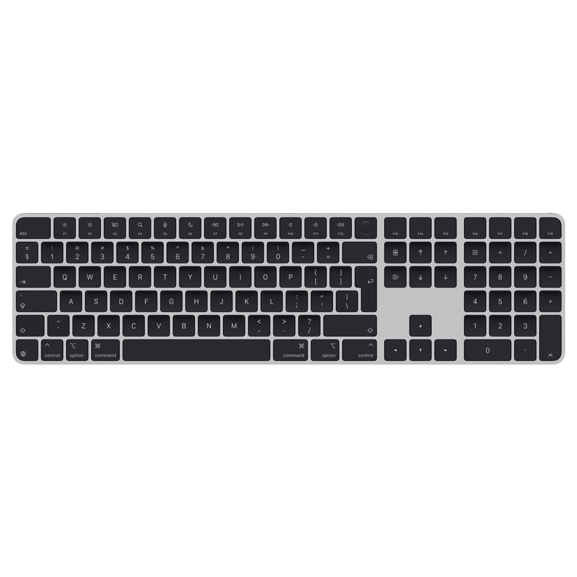 Apple tipkovnica Magic Keyboard s Touch ID in številčnico za modele Mac s čipi Apple - International English - črne tipke - iSTYLE SI