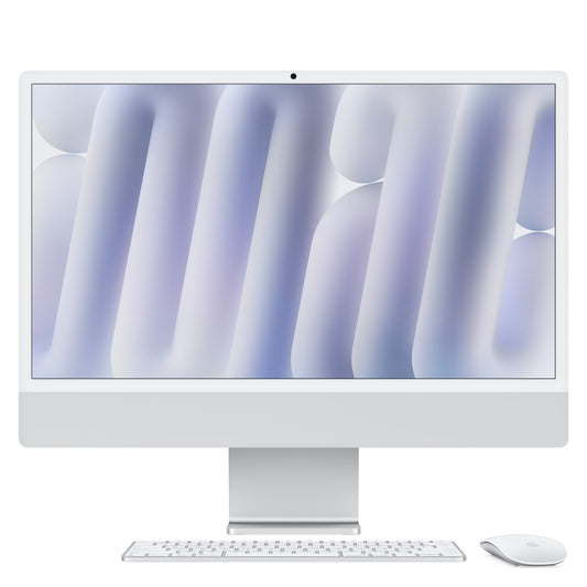 iMac 24 z zaslonom Retina 4,5K: M4 z 8‑jedrno CPE in 8‑jedrno GPE, 256 GB SSD - srebrn - iSTYLE SI