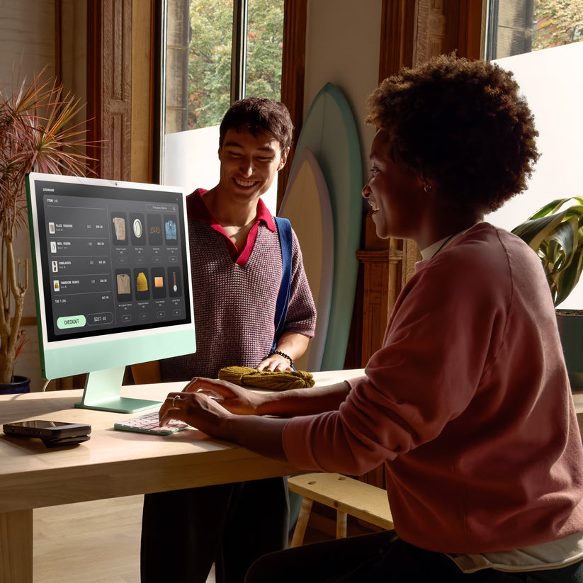 iMac 24 z zaslonom Retina 4,5K: M4 z 10‑jedrno CPE in 10‑jedrno GPE, 256 GB SSD - moder - iSTYLE SI