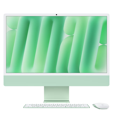 iMac 24 z zaslonom Retina 4,5K: M4 z 10‑jedrno CPE in 10‑jedrno GPE, 256 GB SSD - zelen