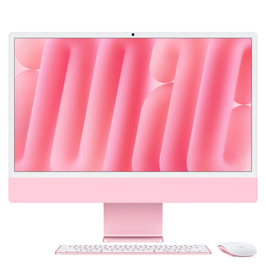 iMac 24 z zaslonom Retina 4,5K: M4 z 10‑jedrno CPE in 10‑jedrno GPE, 512 GB SSD - roza - iSTYLE SI