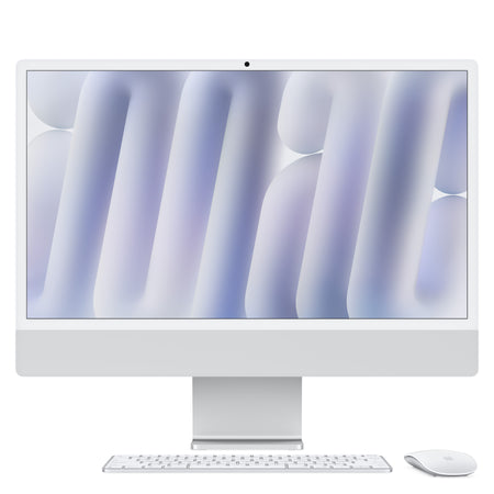 iMac 24 z zaslonom Retina 4,5K: M4 z 10‑jedrno CPE in 10‑jedrno GPE, 512 GB SSD - srebrn