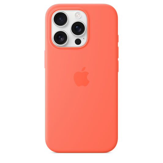 Apple silikonski ovitek z MagSafe za iPhone 16 Pro - mandarina - iSTYLE SI