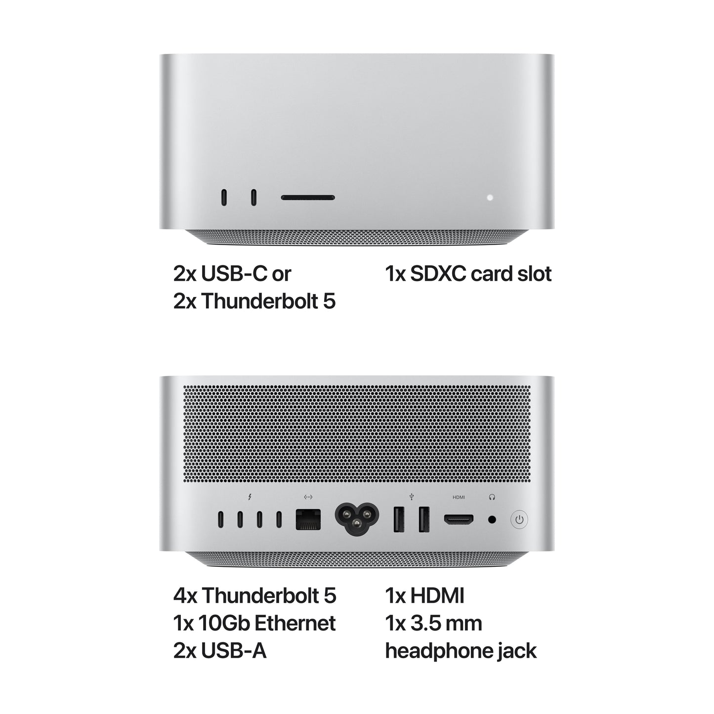 Mac Studio: M3 Ultra z 28-jedrno CPE in 60-jedrno GPE, 96 GB, 1 TB SSD - iSTYLE SI