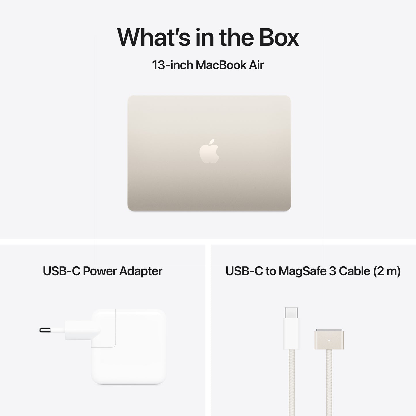 MacBook Air 13: M4 z 10‑jedrno CPE in 8‑jedrno GPE, 256 GB SSD - zvezdnata - iSTYLE SI