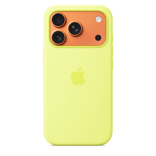 iPhone 17 Pro Silicone Case with MagSafe – Neon Yellow - iSTYLE SI