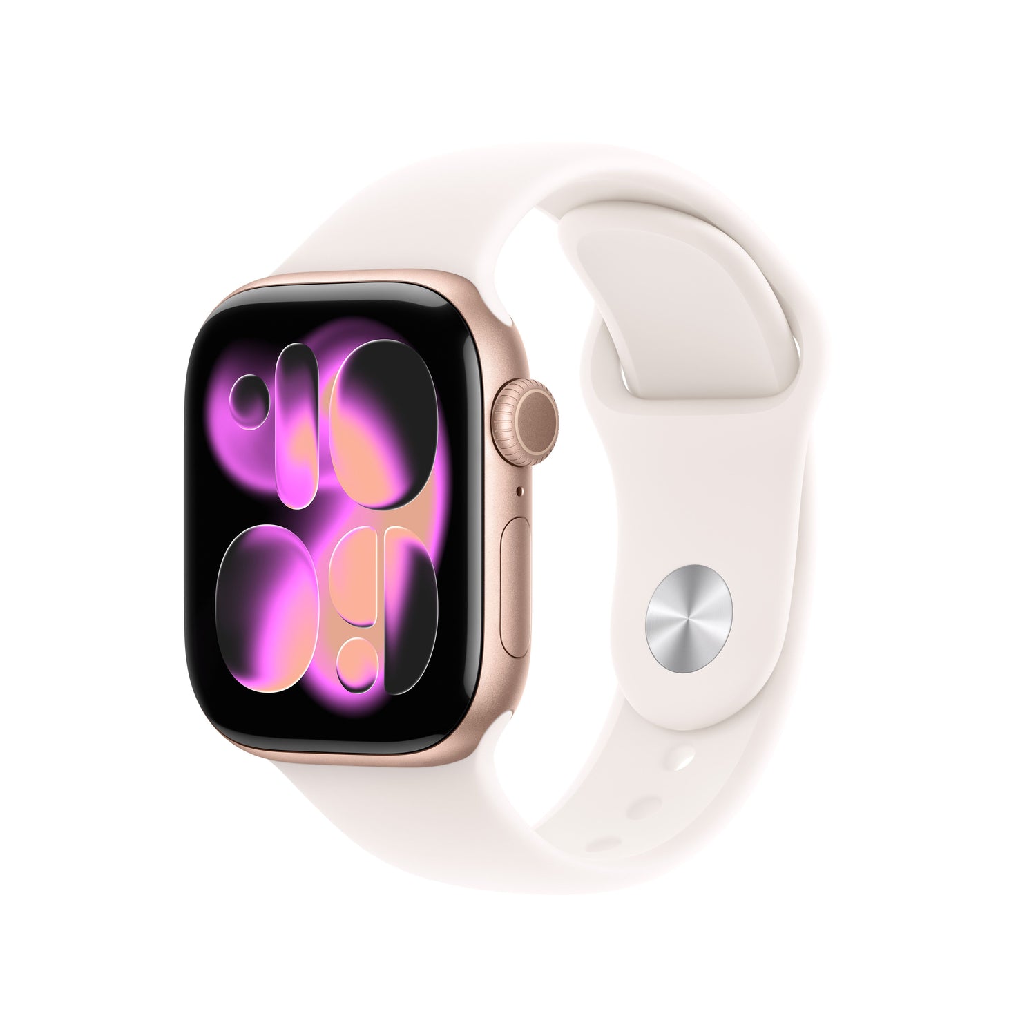 Odprta embalaža - Apple Watch Series 11 GPS 42mm Rose Gold Aluminium Case with Light Blush Sport Band - iSTYLE.si