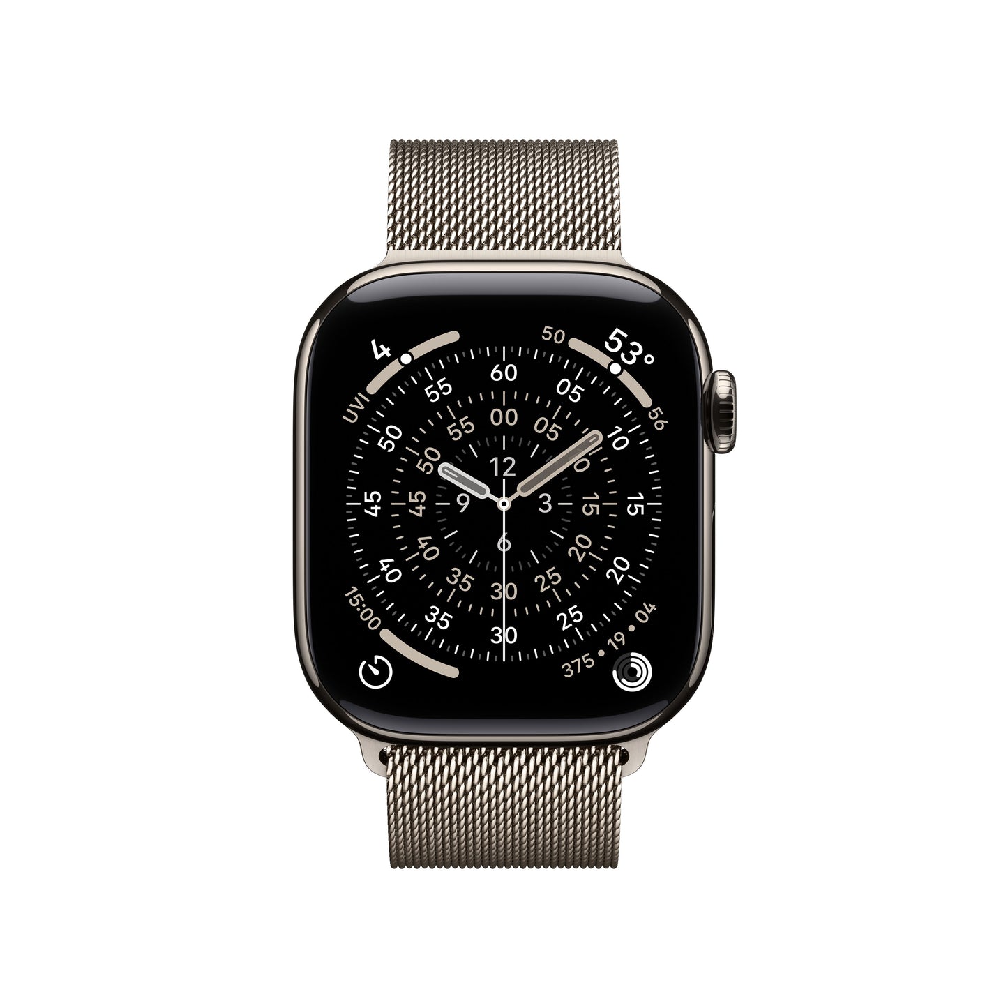 Apple Watch Series 11 GPS + Cellular 42mm Natural Titanium Case with Natural Milanese Loop - iSTYLE SI