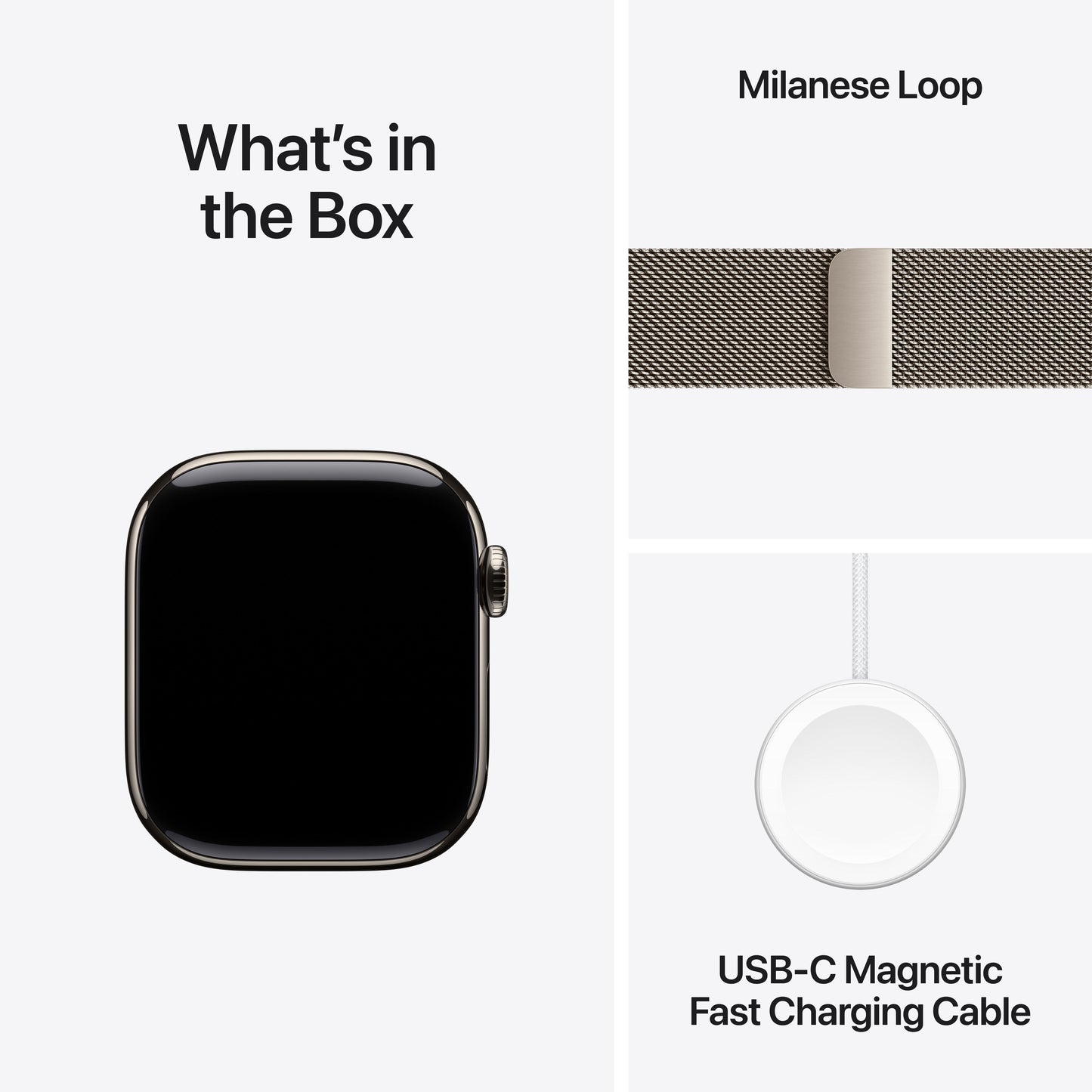 Apple Watch Series 11 GPS + Cellular 42mm Natural Titanium Case with Natural Milanese Loop - iSTYLE SI
