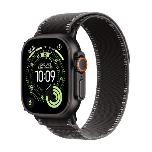 Apple Watch Ultra 3 GPS + Cellular 49mm Black Titanium Case with Black/Charcoal Trail Loop - M/L - iSTYLE SI
