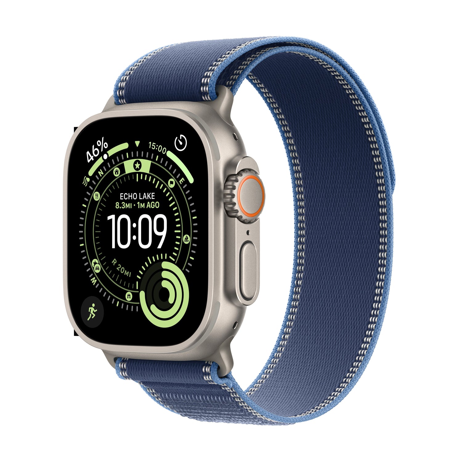 Apple Watch Ultra 3 GPS + Cellular 49mm Natural Titanium Case with Blue/Bright Blue Trail Loop - S/M - iSTYLE SI