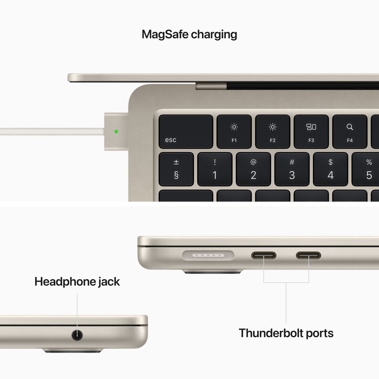 MacBook Air 13: M2 z 8‑jedrno CPE in 8‑jedrno GPE, 256 GB SSD - zvezdnata - iSTYLE SI