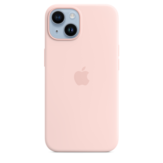 Apple silikonski ovitek z MagSafe za iPhone 14 - kredasto roza - iSTYLE SI