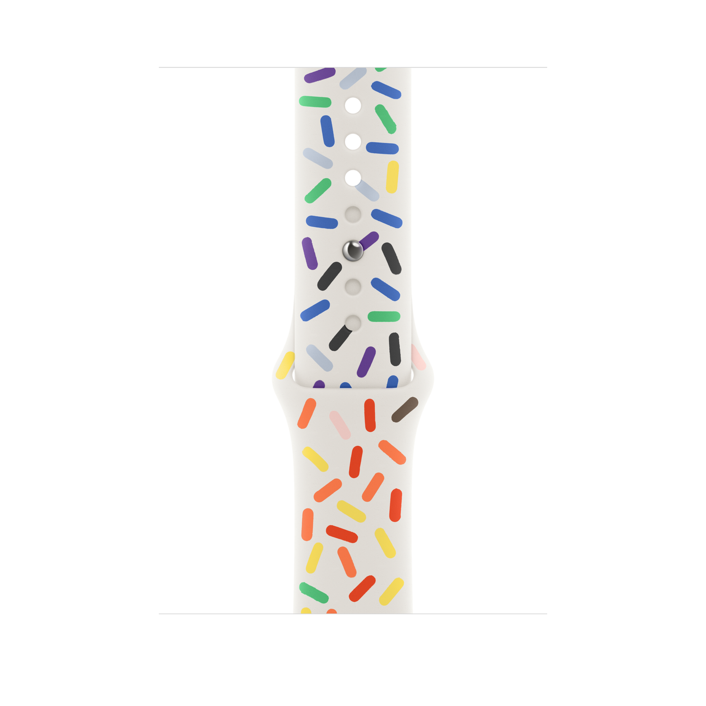 Apple pašček Sport Band M/L v Pride Edition barvi za Apple Watch velikosti 45 mm - iSTYLE SI