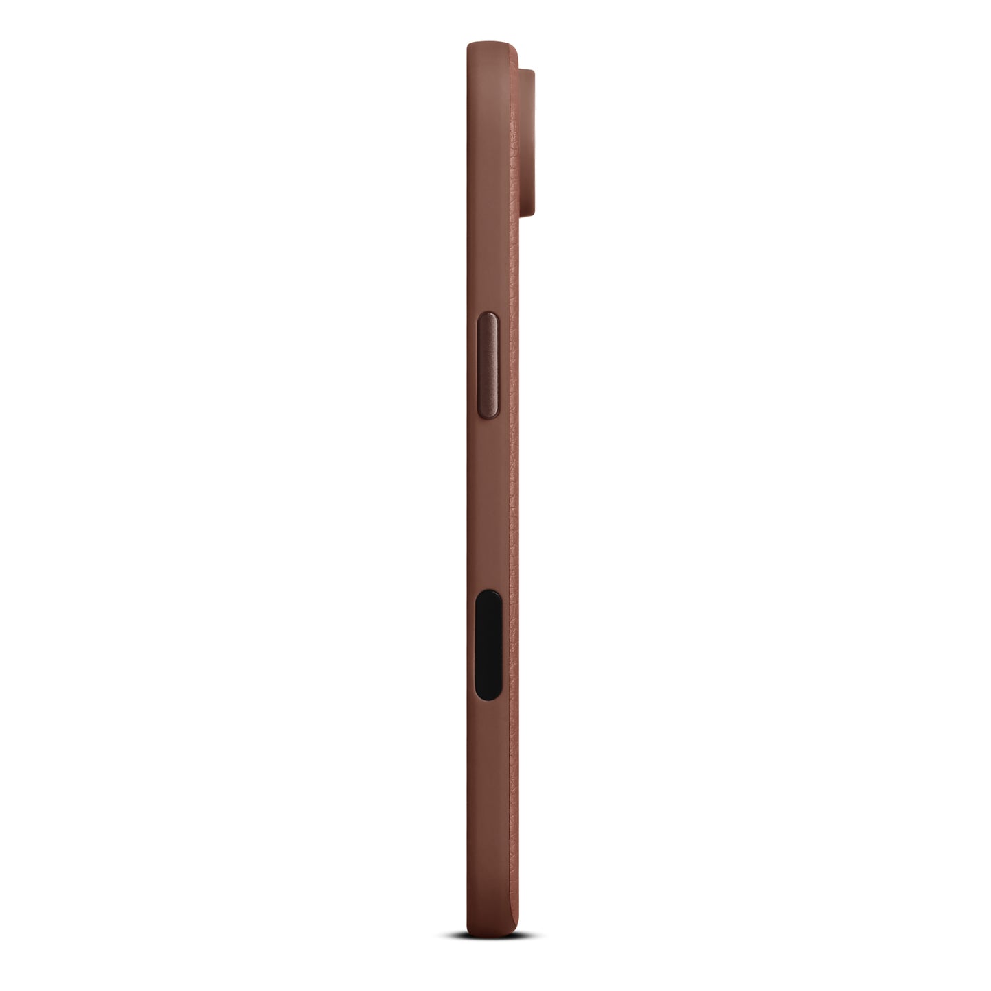 Woolnut usnjen magnetni ovitek za iPhone 17 Air - konjak