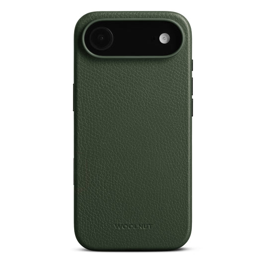 Woolnut usnjen magnetni ovitek za iPhone 17 Air - zelen