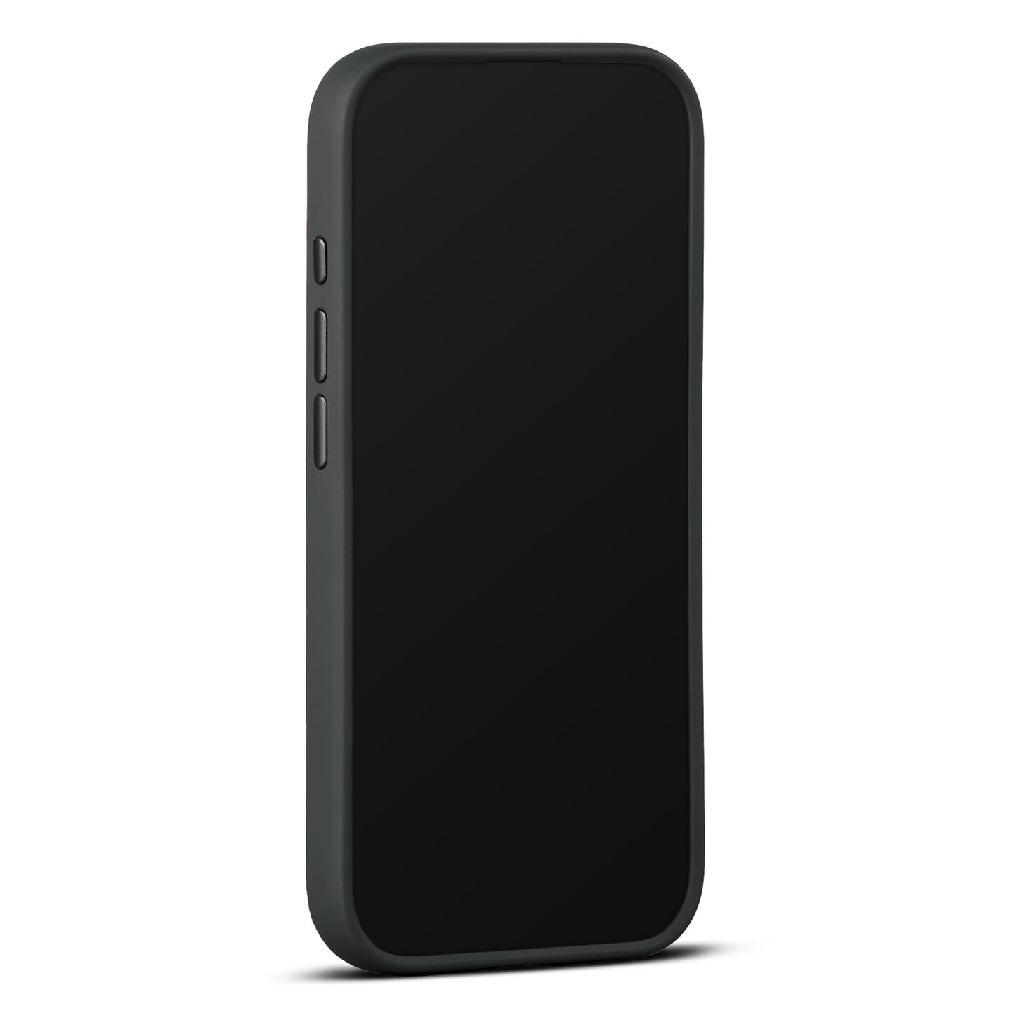 Woolnut usnjen magnetni ovitek za iPhone 17 - črn