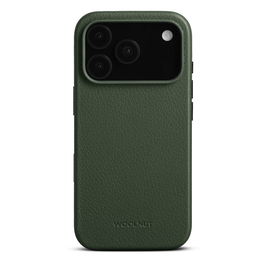 Woolnut usnjen magnetni ovitek za iPhone 17 Pro - zelen