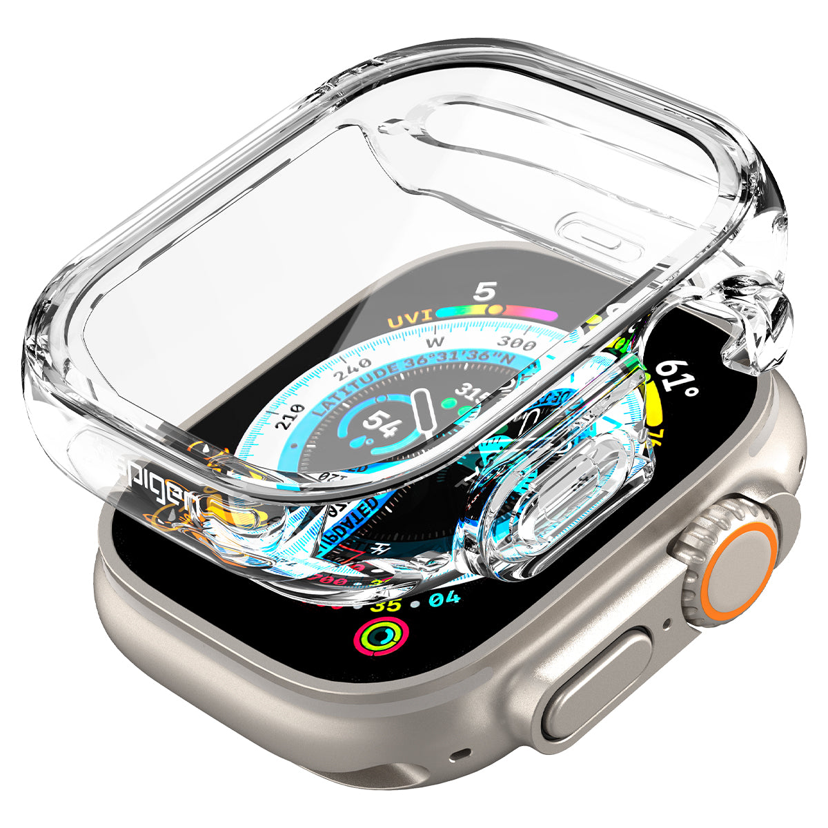 Spigen Ultra Hybrid zaščita za Apple Watch Ultra 49mm - prozorna - iSTYLE SI
