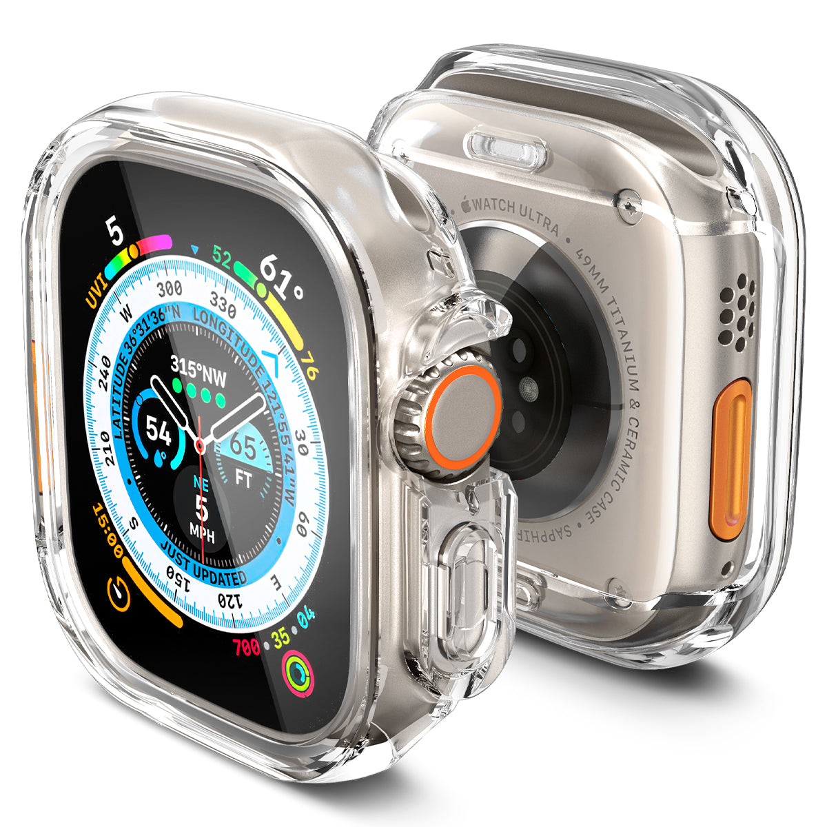 Spigen Ultra Hybrid zaščita za Apple Watch Ultra 49mm - prozorna - iSTYLE SI