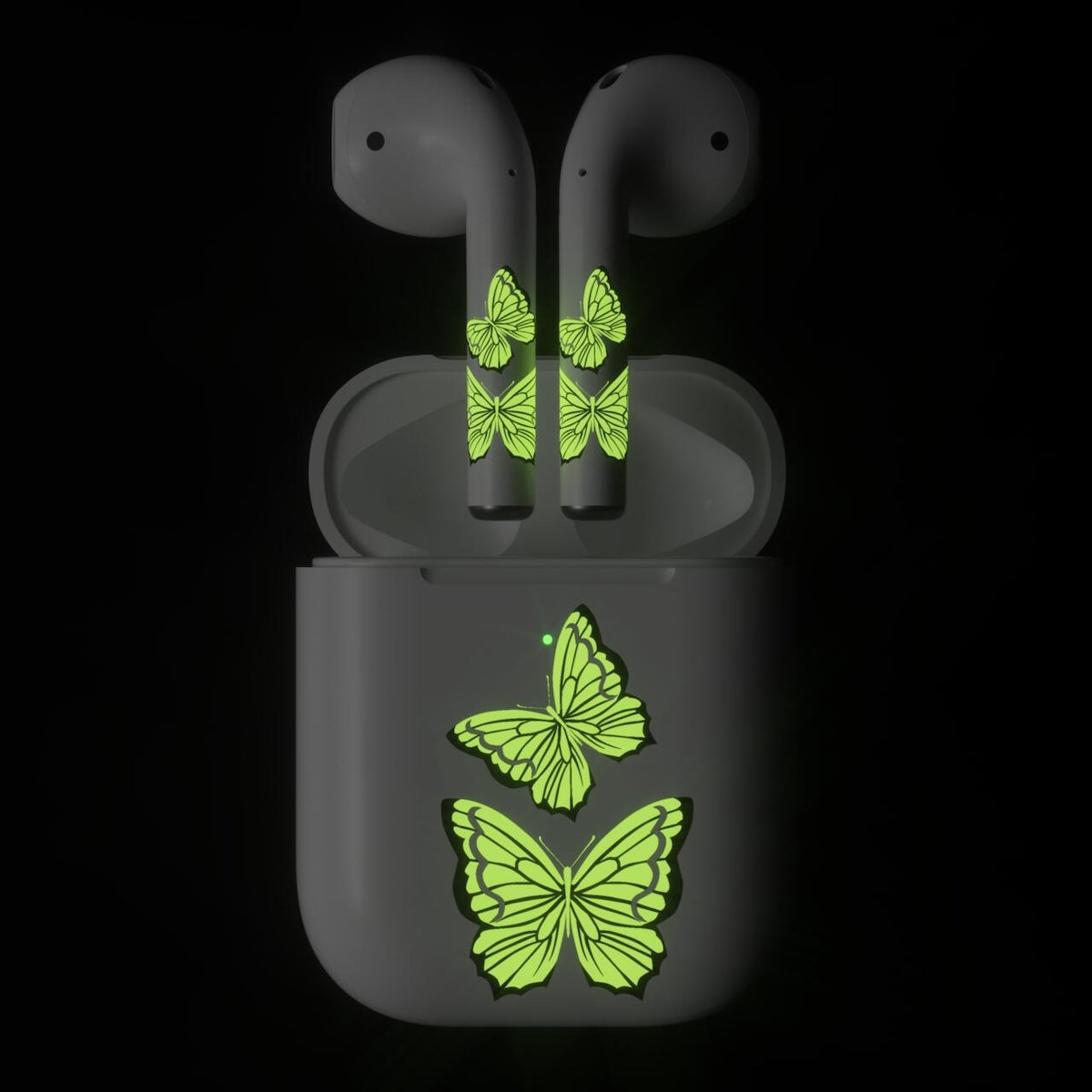 Next One ArtSkin nalepka za Airpods 1. in 2. generacija - svetleči metulj - iSTYLE SI
