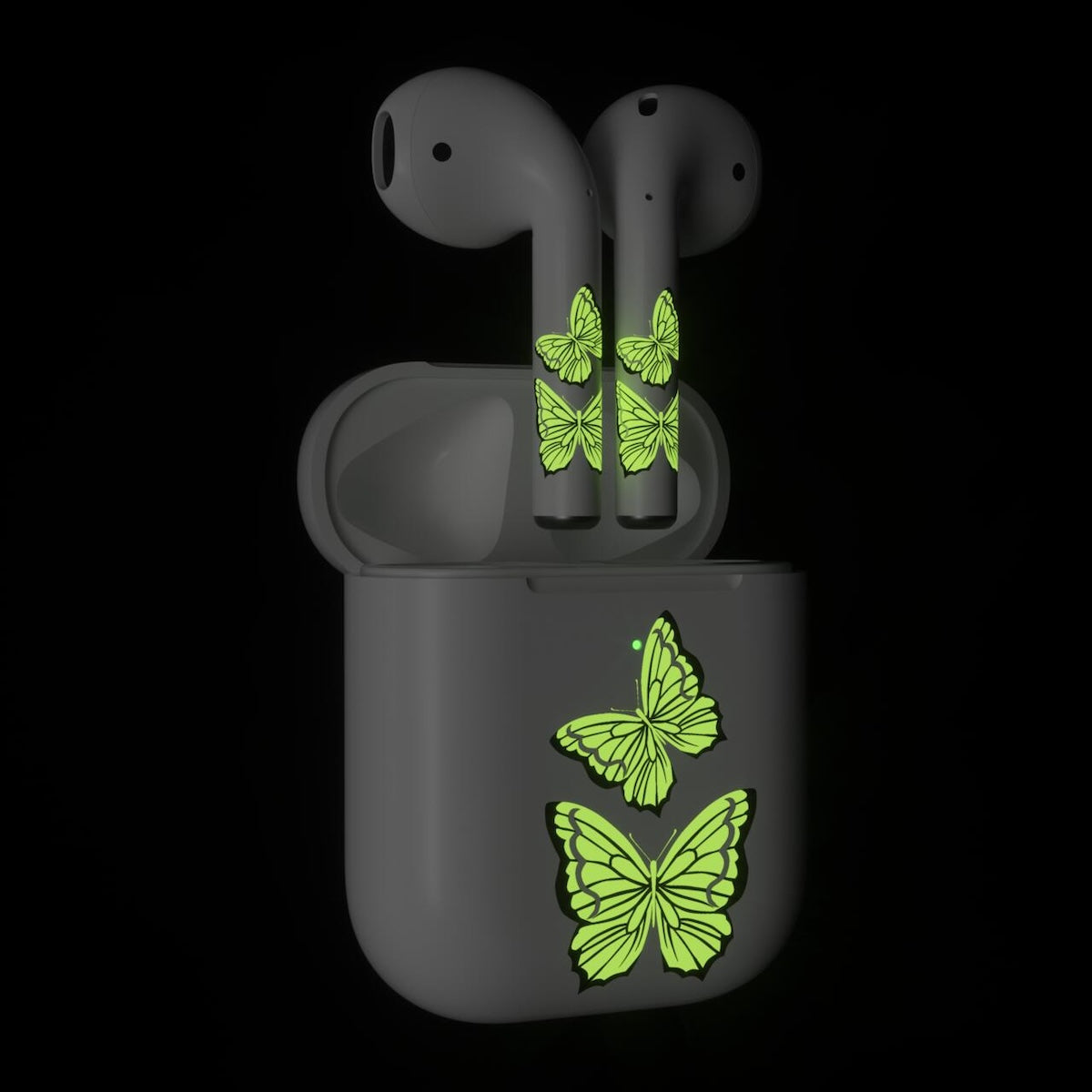 Next One ArtSkin nalepka za Airpods 1. in 2. generacija - svetleči metulj - iSTYLE SI