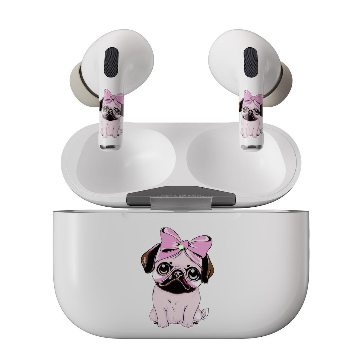 Next One ArtSkin nalepka za Airpods Pro 1. in 2. generacija - roza mops - iSTYLE SI