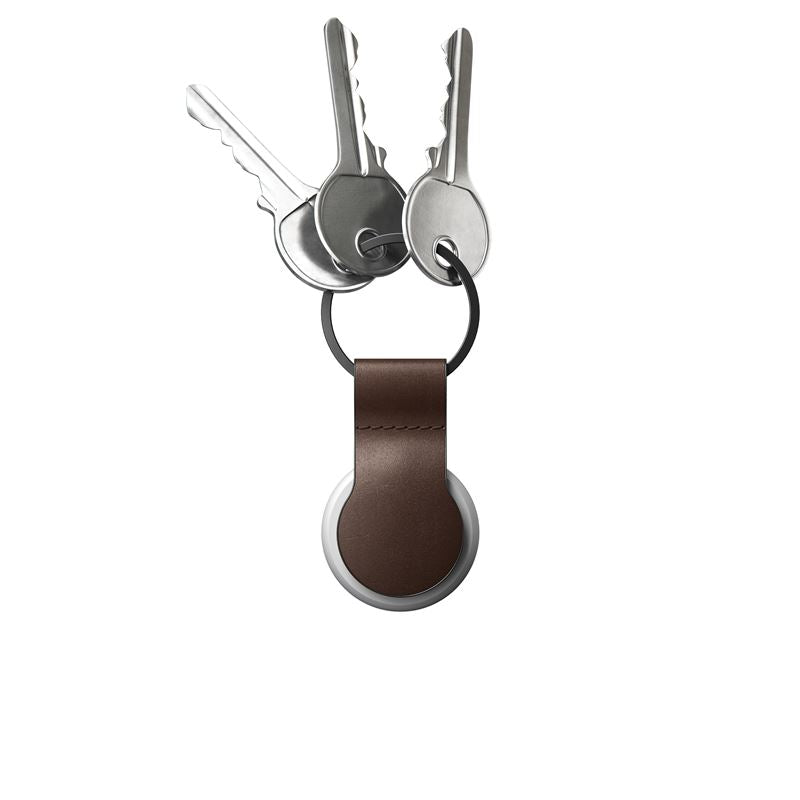 Nomad Leather Loop obesek za Apple Airtag - rjava - iSTYLE SI