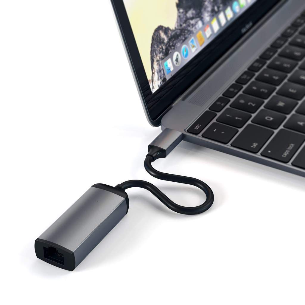 SATECHI USB-C to Gigabit Ethernet adapter - Space Gray - iSTYLE SI