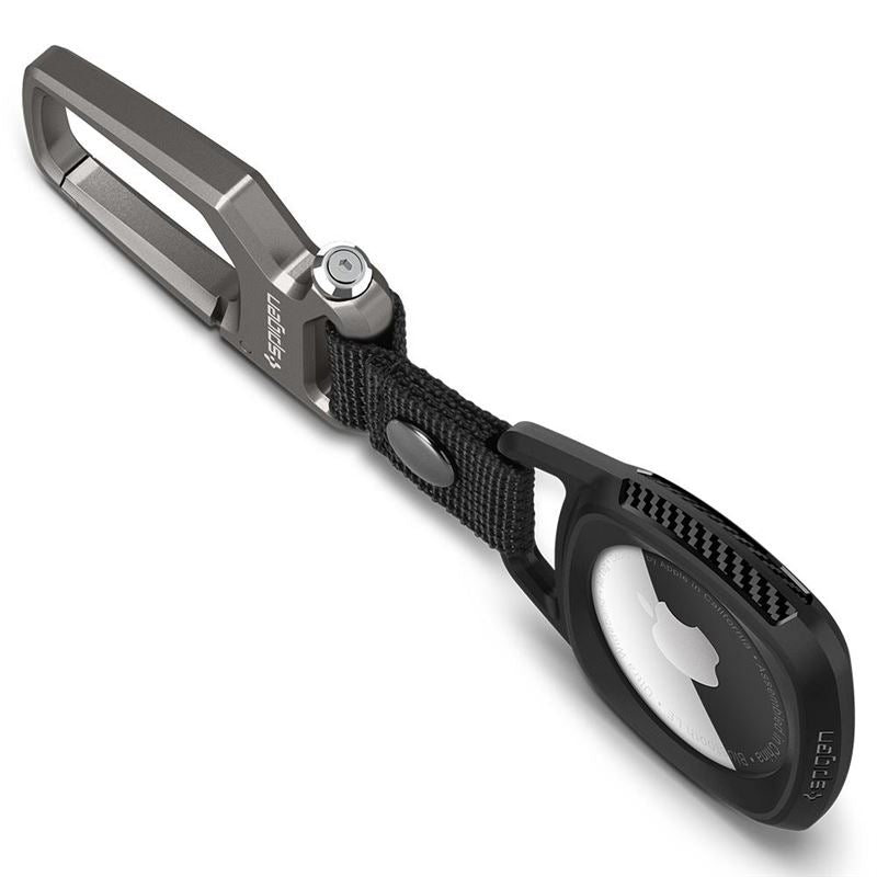 Spigen Rugged Armor obesek za AirTag - črna - iSTYLE SI