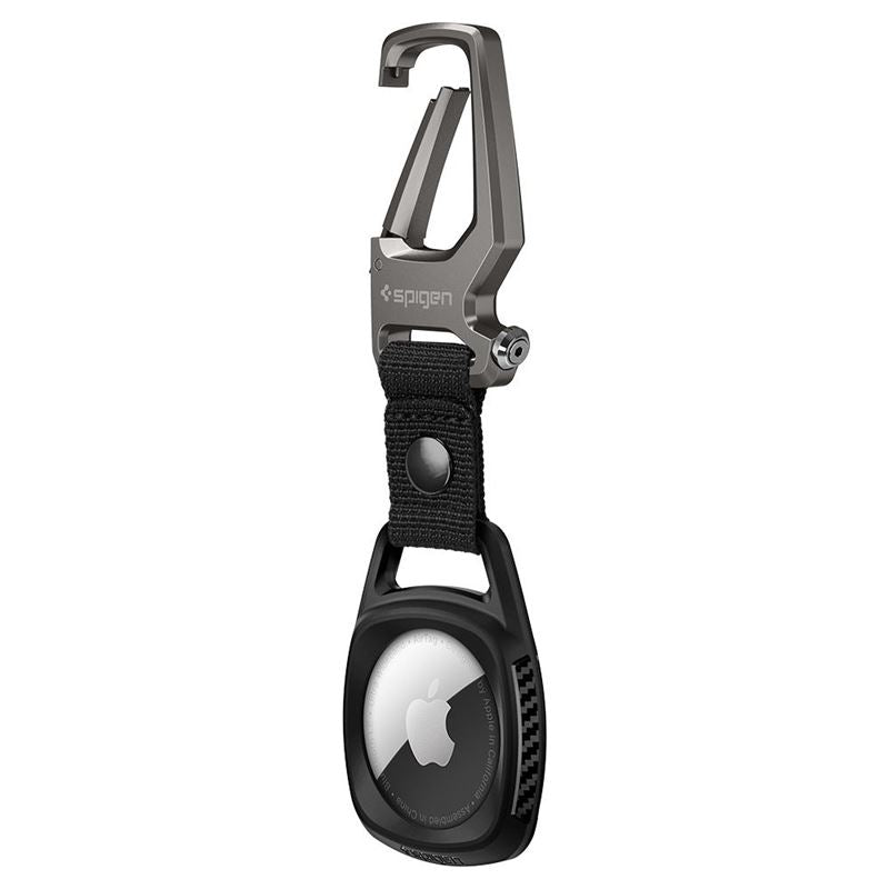 Spigen Rugged Armor obesek za AirTag - črna - iSTYLE SI