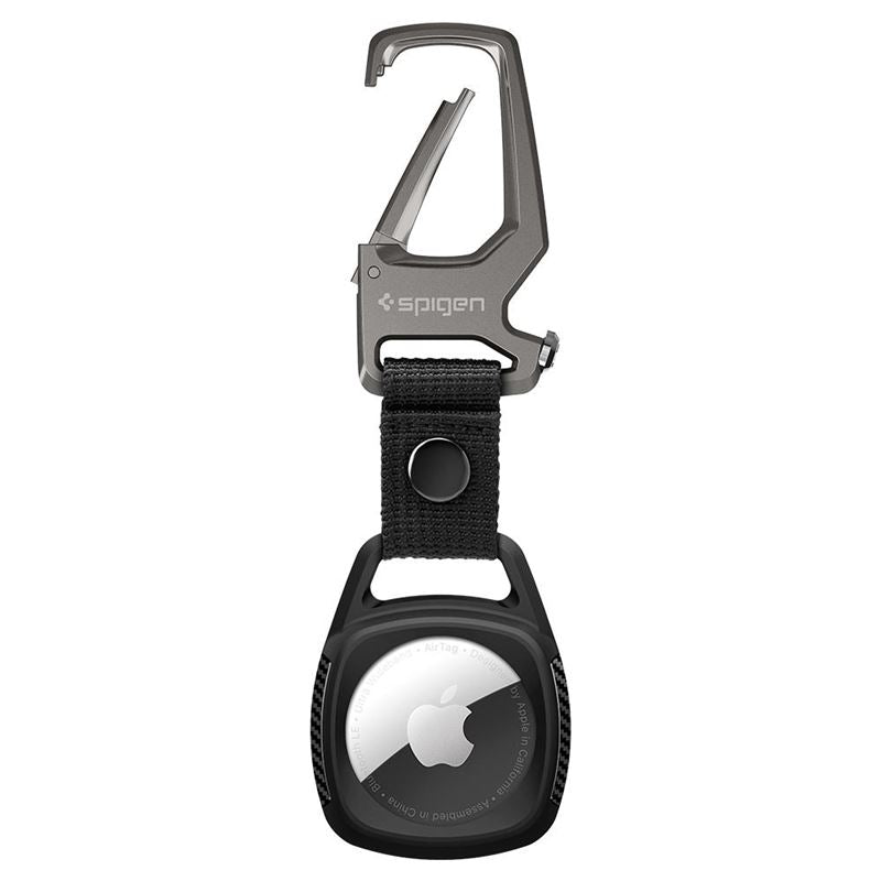 Spigen Rugged Armor obesek za AirTag - črna - iSTYLE SI