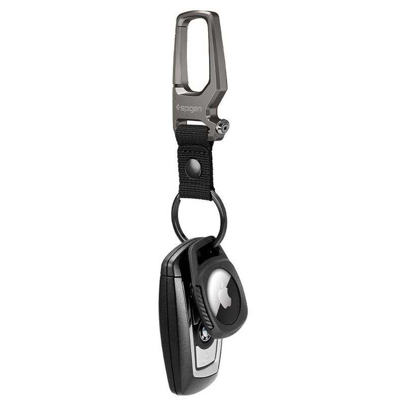 Spigen Rugged Armor obesek za AirTag - črna - iSTYLE SI