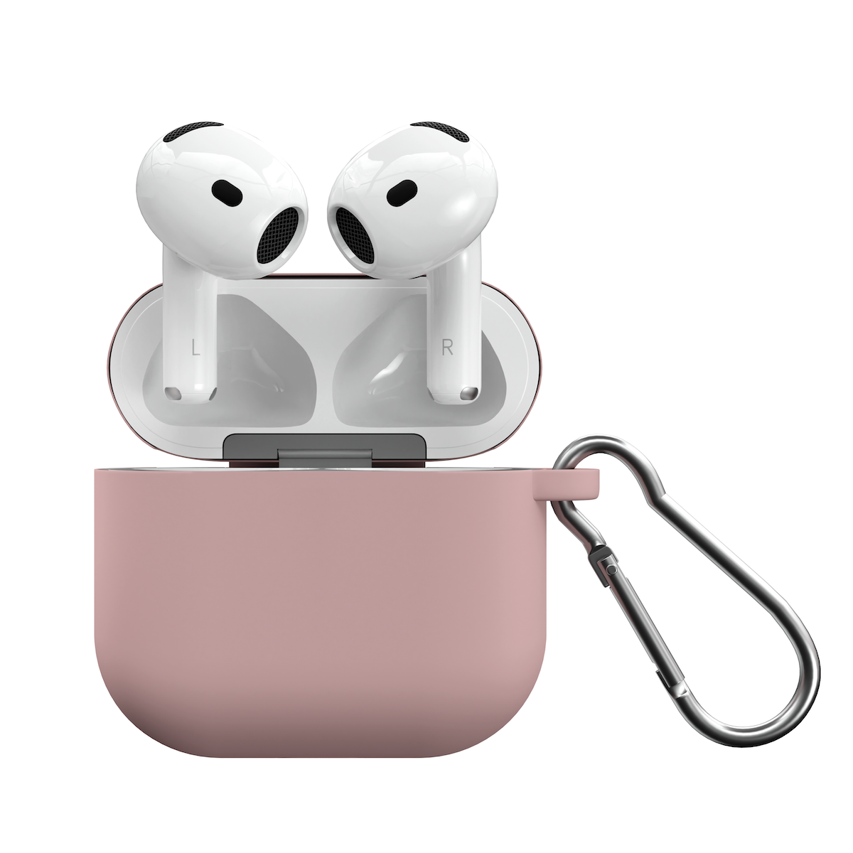 Next One silikonski ovitek za škatlico Airpods 4 - roza - iSTYLE SI