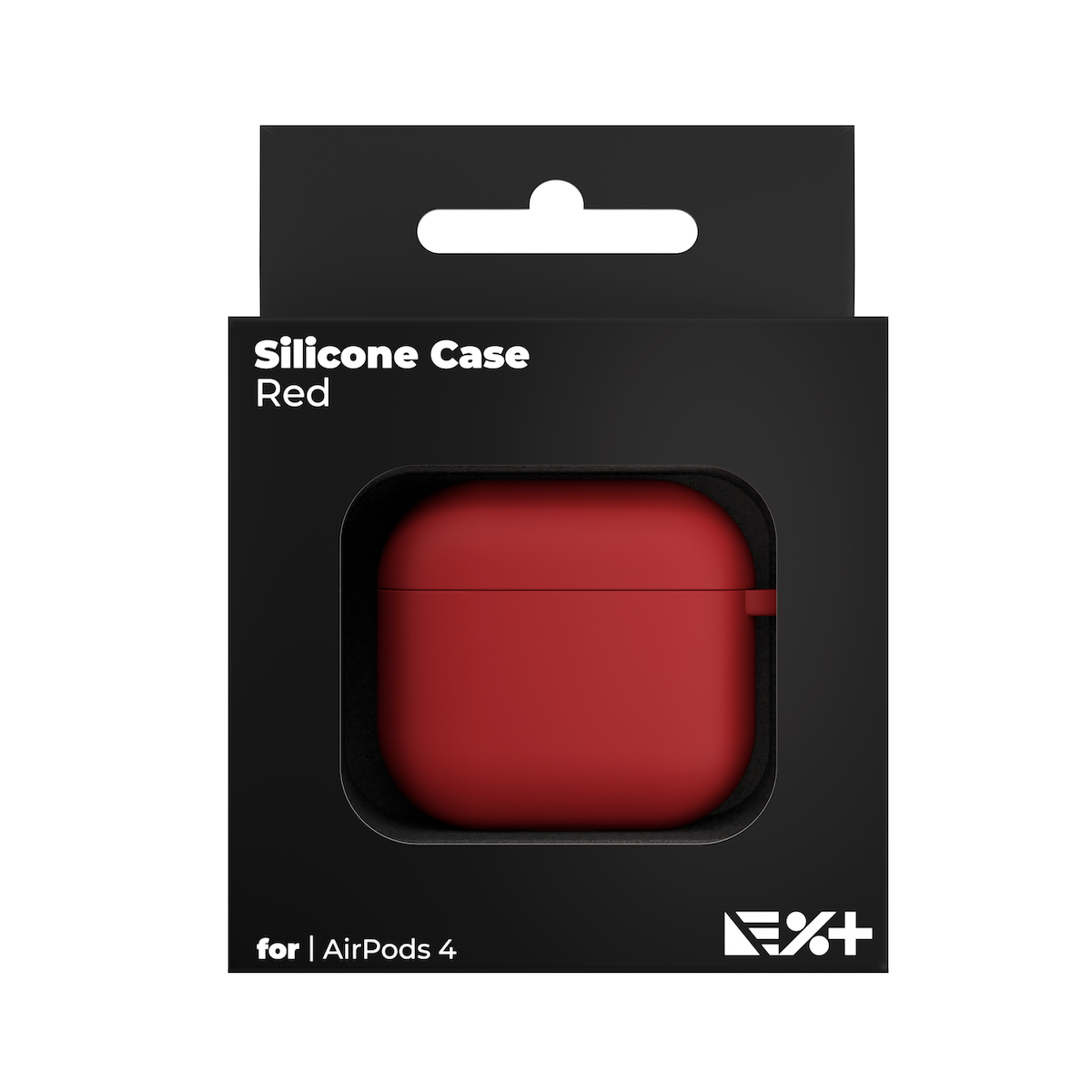 Next One silikonski ovitek za škatlico Airpods 4 - rdeča - iSTYLE SI
