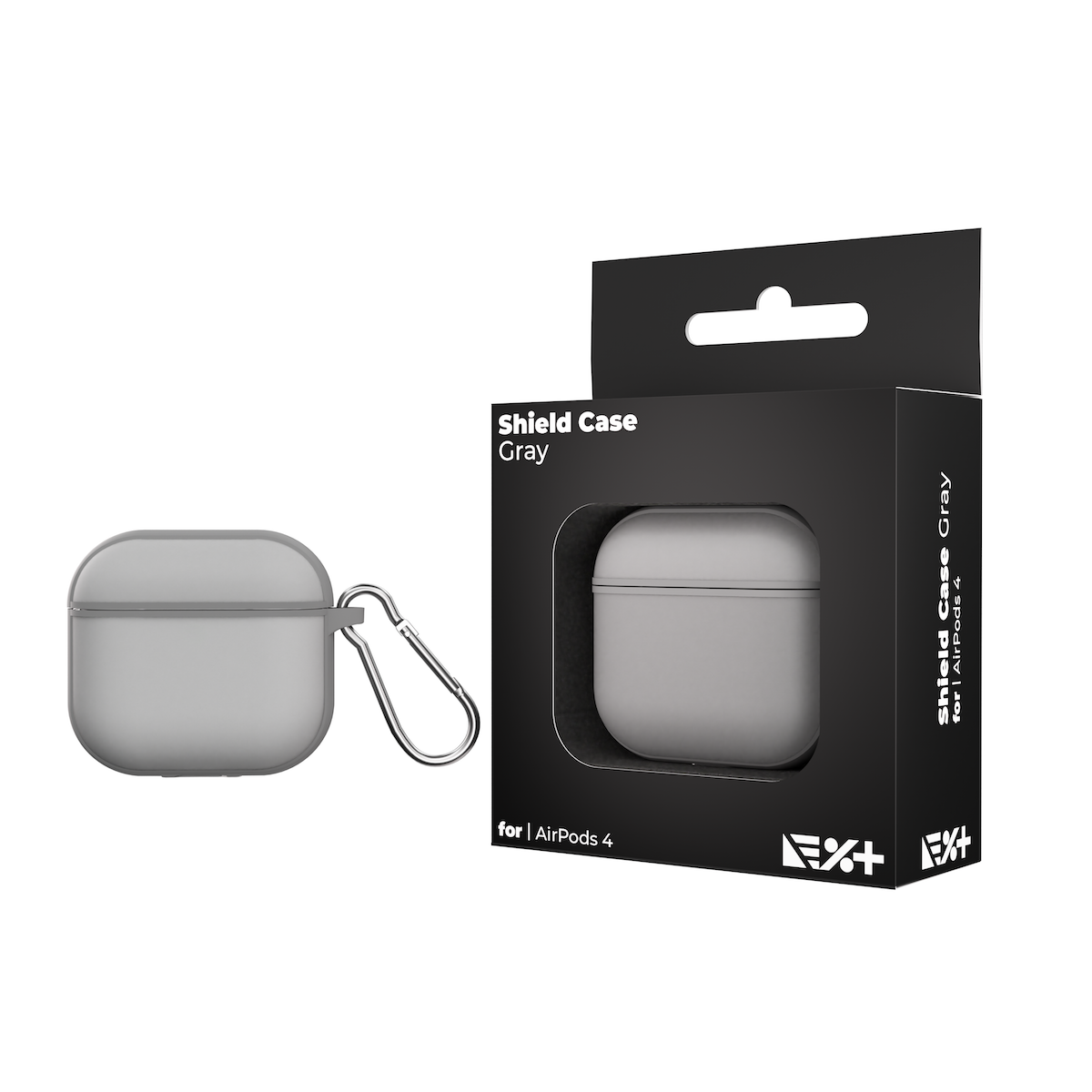 Next One Shield Case ovitek za škatlico Airpods 4 - siva - iSTYLE SI