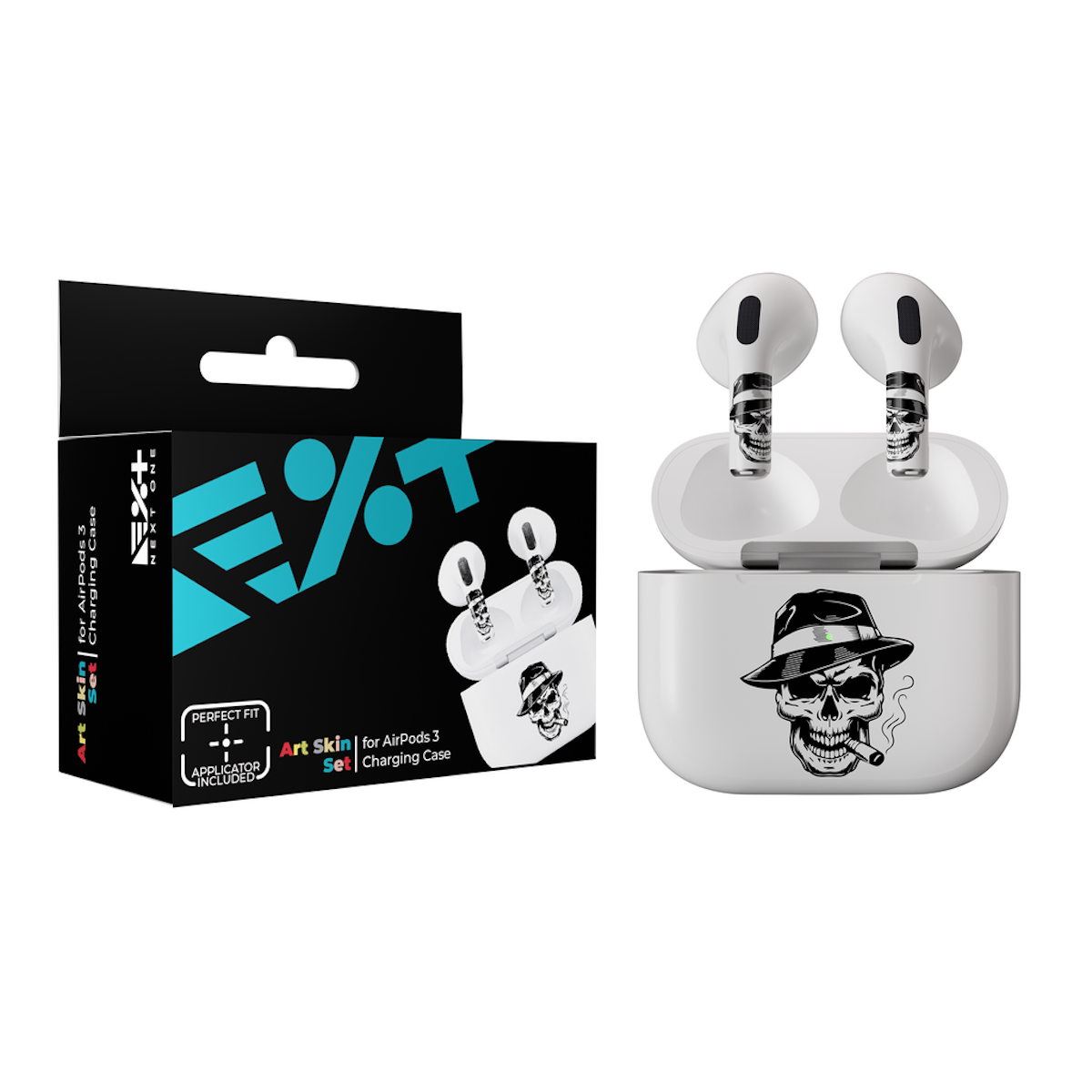 Next One ArtSkin nalepka za Airpods 3. generacija - lobanja - iSTYLE SI