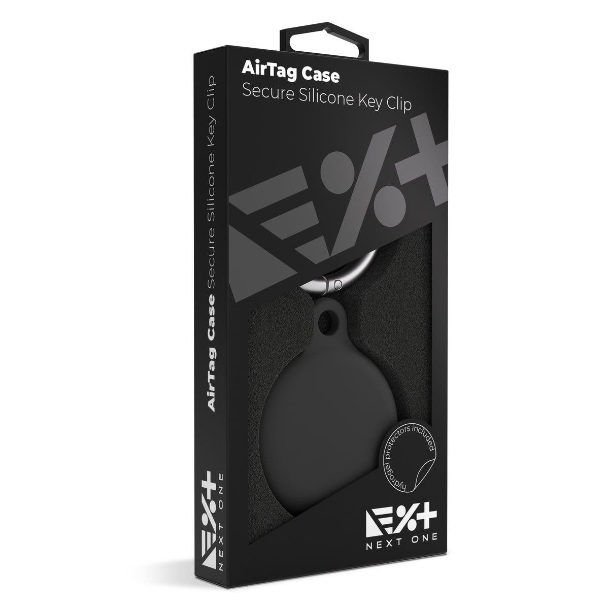 Next One silikonski obesek za AirTag - Črna - iSTYLE SI
