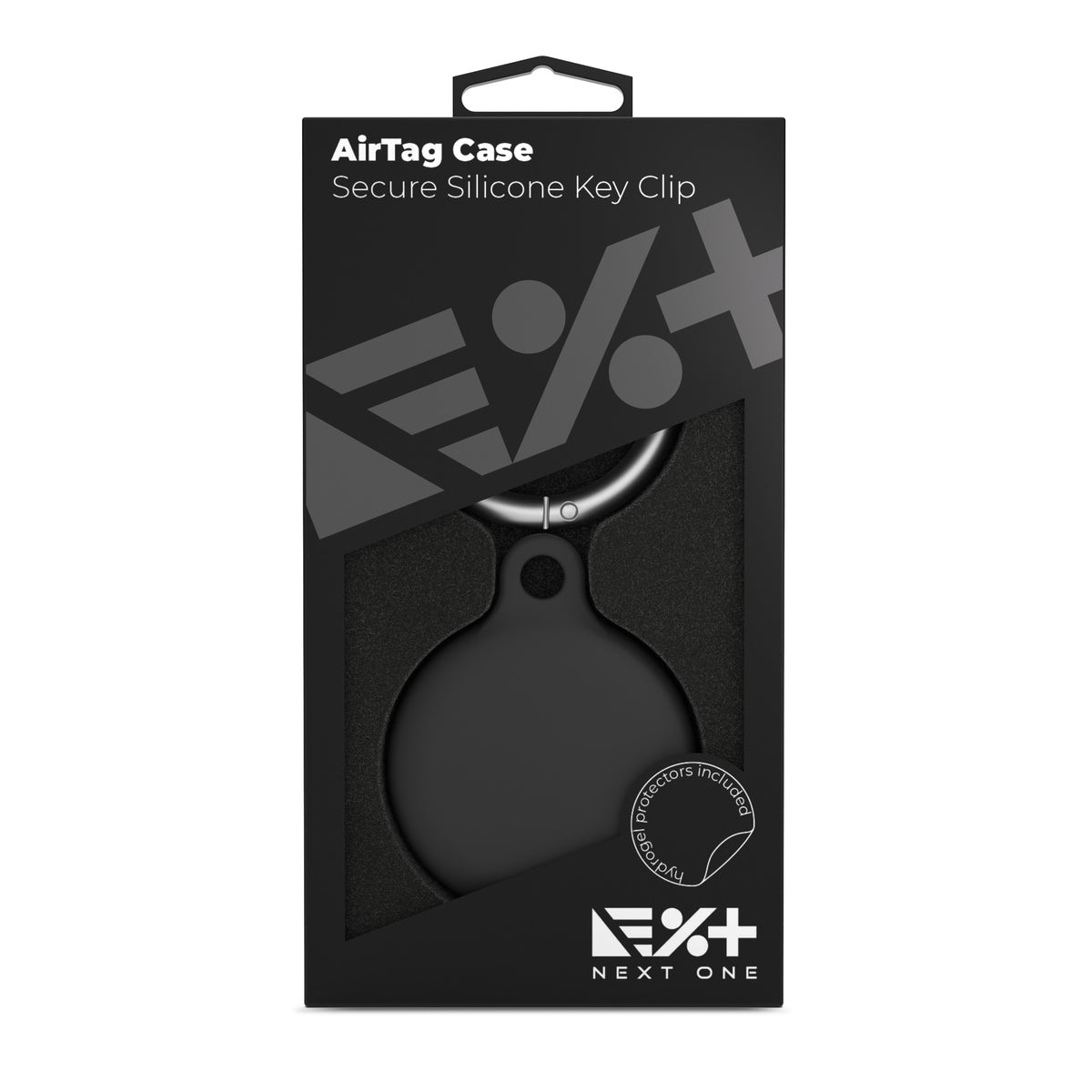 Next One silikonski obesek za AirTag - Črna - iSTYLE SI