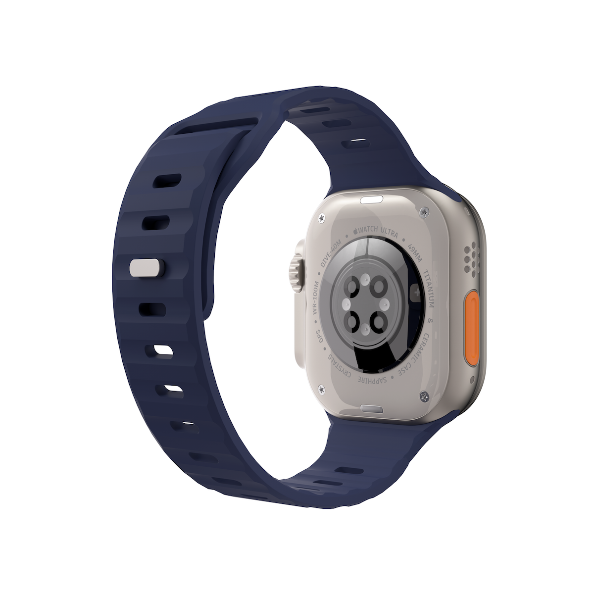Next One silikonski pašček Active Band za Apple Watch 44/46/49 mm - modra - iSTYLE SI