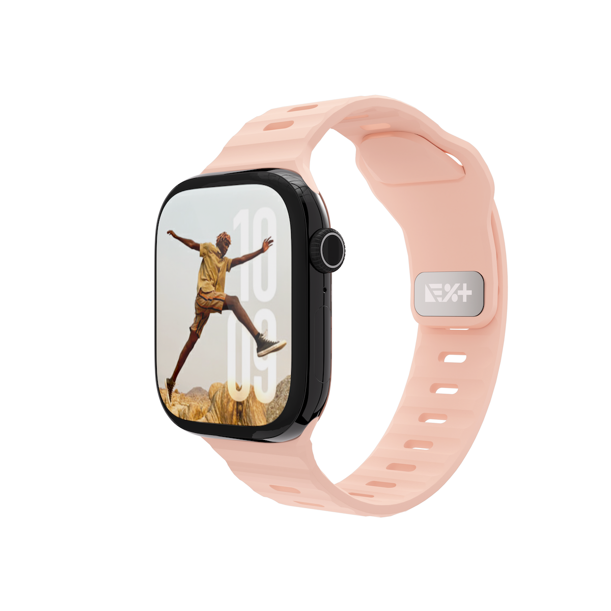 Next One silikonski pašček Active Band za Apple Watch 40/41/42 mm - roza - iSTYLE SI