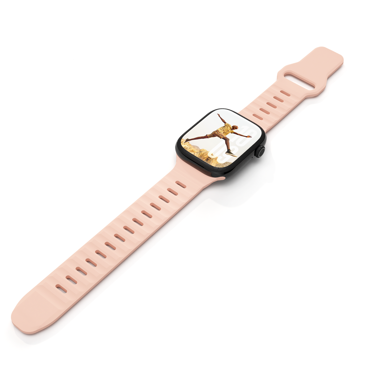 Next One silikonski pašček Active Band za Apple Watch 40/41/42 mm - roza - iSTYLE SI