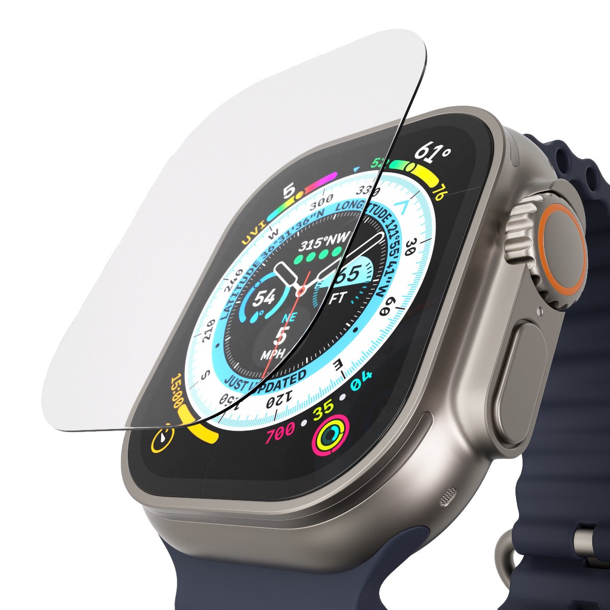 Next One zaščitno steklo za Apple Watch Ultra - prozorna - iSTYLE SI