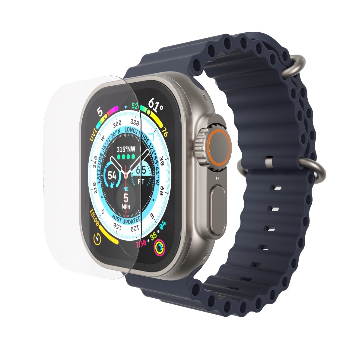 Next One zaščitno steklo za Apple Watch Ultra - prozorna - iSTYLE SI