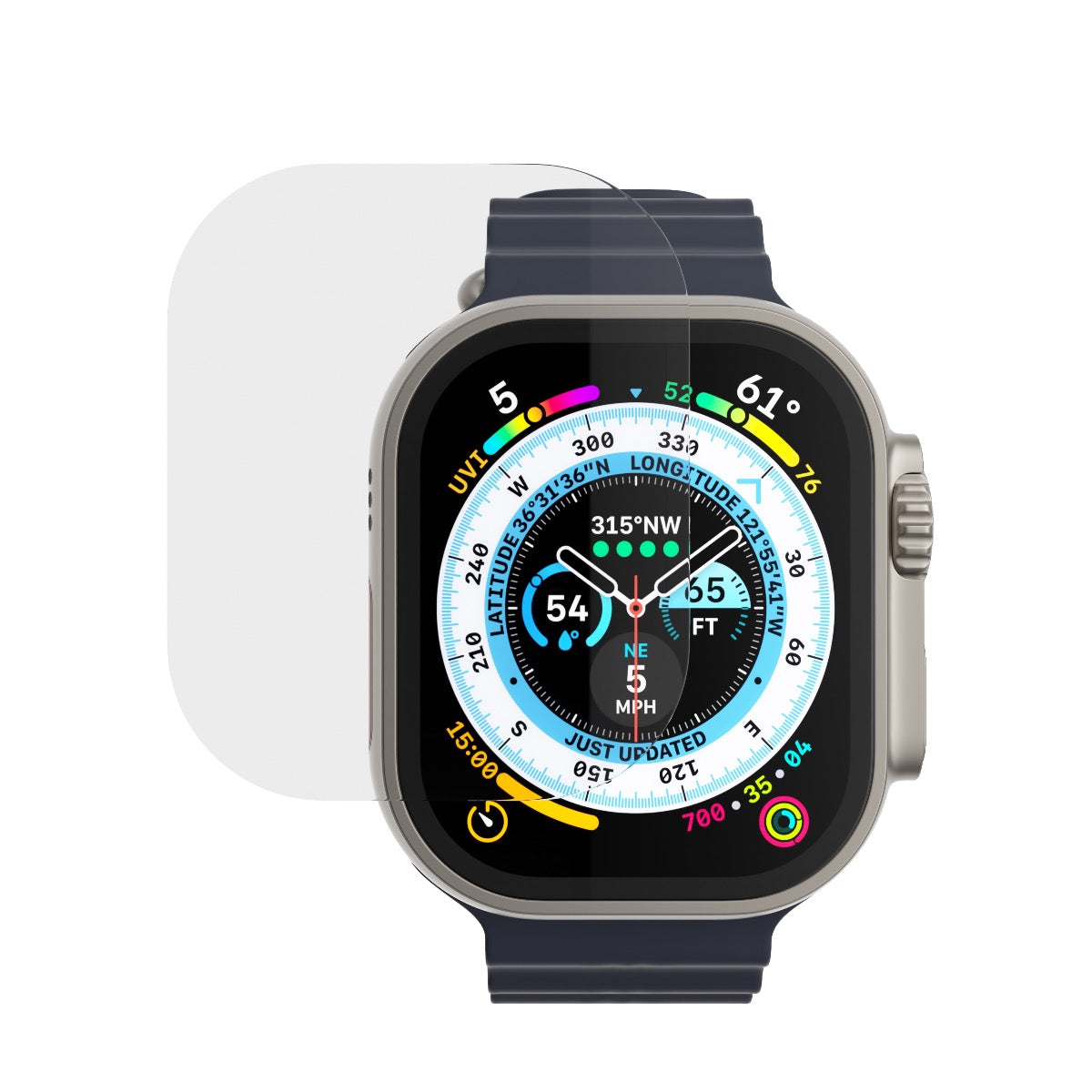 Next One zaščitno steklo za Apple Watch Ultra - prozorna - iSTYLE SI