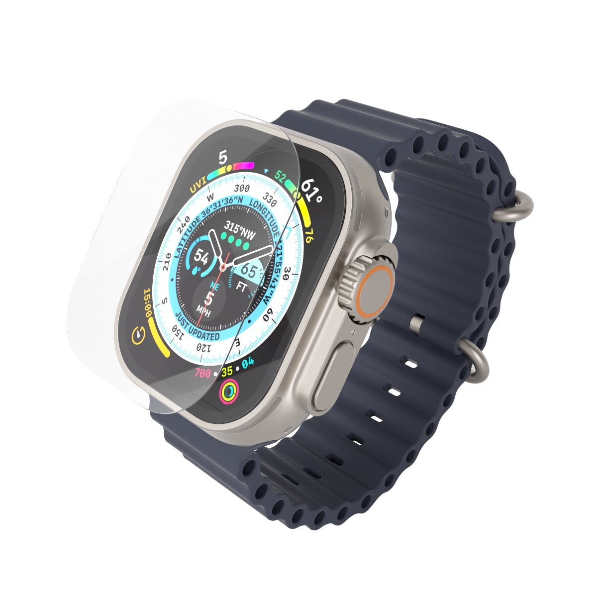 Next One zaščitno steklo za Apple Watch Ultra - prozorna - iSTYLE SI