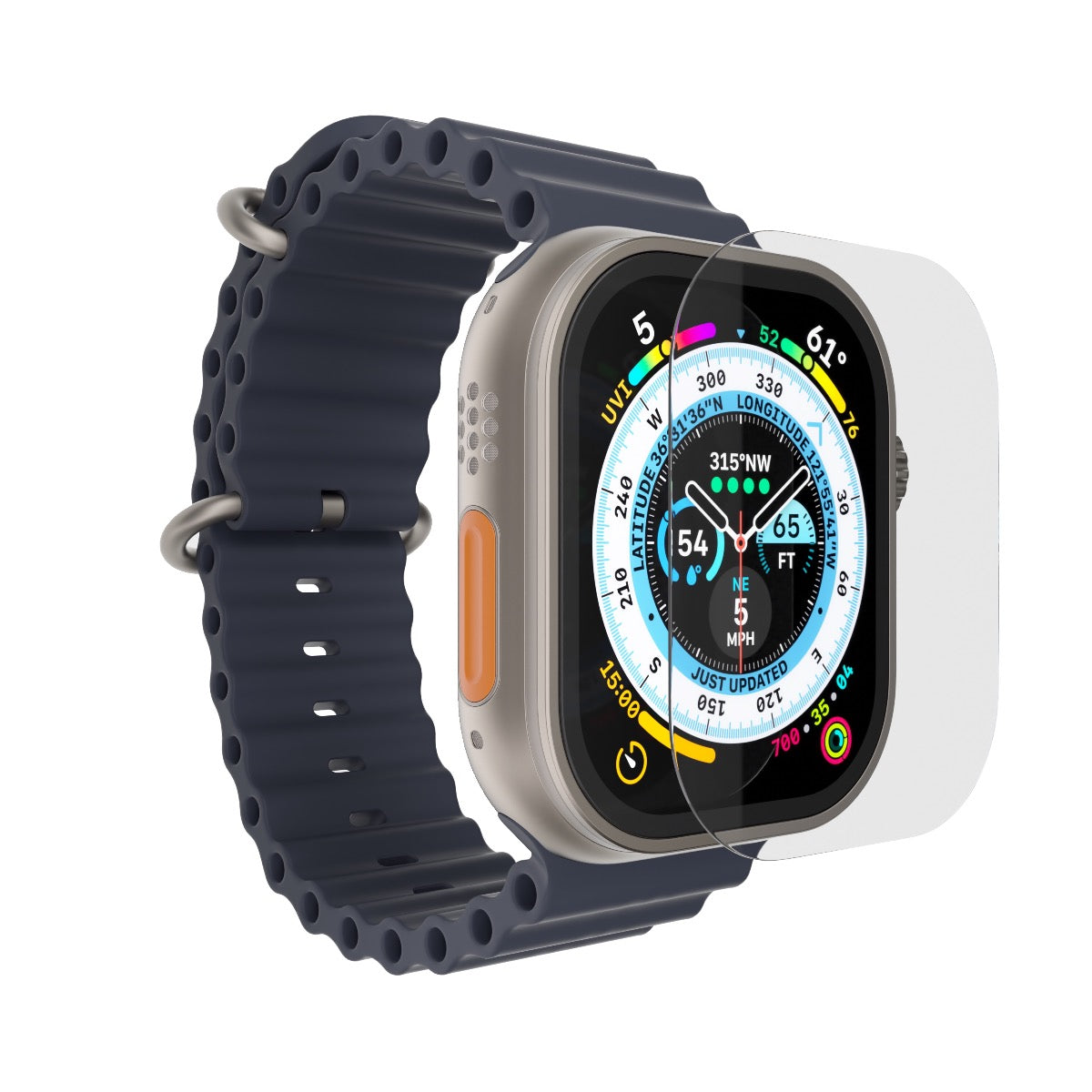 Next One zaščitno steklo za Apple Watch Ultra - prozorna - iSTYLE SI