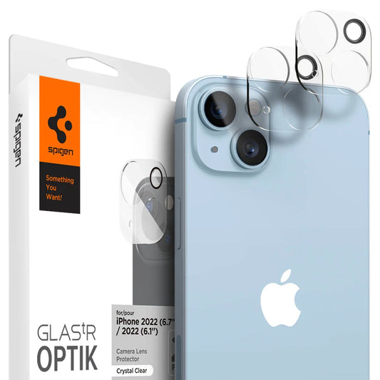 Spigen 2x zaščitno steklo za kamero za iPhone 14 in iPhone 14 Plus - iSTYLE SI
