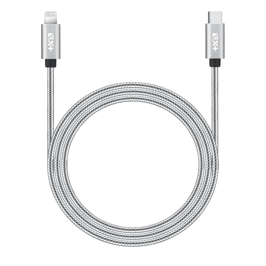 Next One USB-C to Lightning 1.2 M Metalic Cable - srebrna - iSTYLE SI