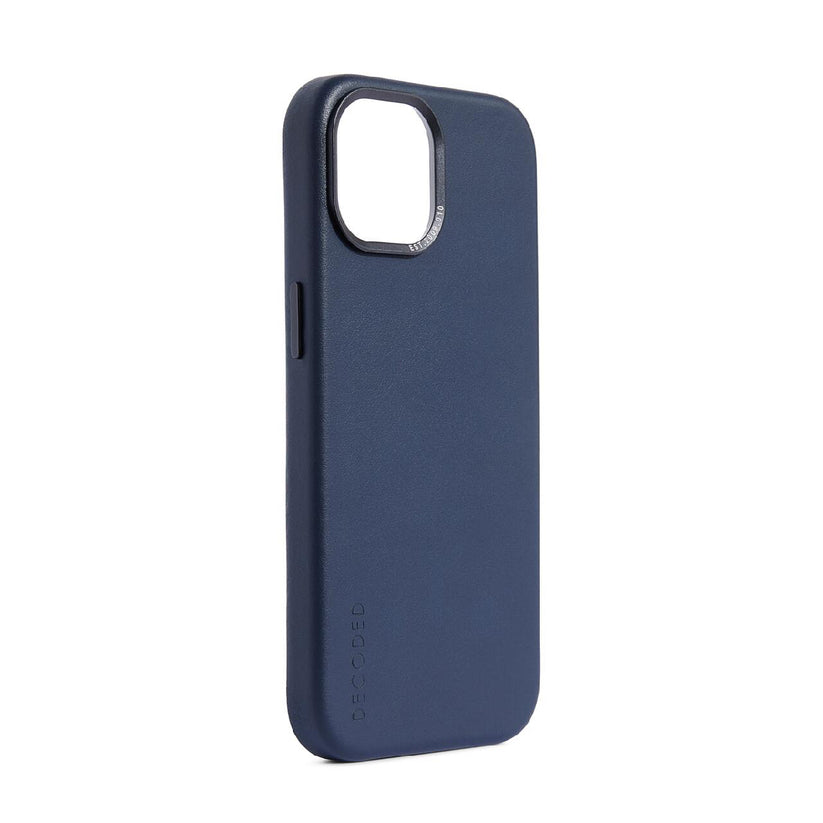 Decoded usnjeni ovitek za iPhone 15 - True Navy - iSTYLE SI